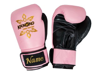 Custom Genuine Leather Boxing  Gloves : KNGCUST-R-418