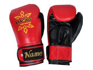 Custom Genuine Leather Boxing  Gloves: KNGCUST-R-419