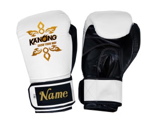 Custom Genuine Leather Muay Thai Gloves : KNGCUST-R-420