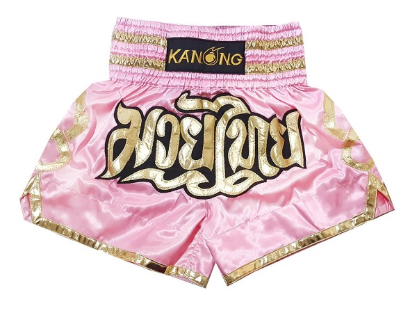 Aanvrager De databank bon Kanong Muay Thai Kick boxing Shorts : KNS-121-Pink | Kanongwear.com