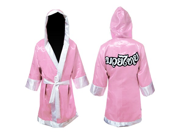 Customize Muay Thai Boxing Robe fightwear : Pink