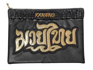 Kanong Fashion Clutch Bag : Black/Gold size A4