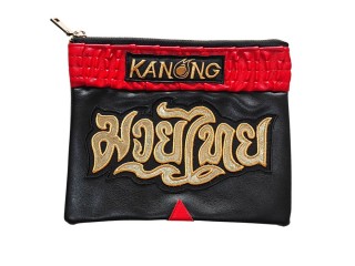 Kanong Fashion Clutch Bag : Black/Red size A5