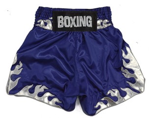 Custom Boxing Shorts : KNBSH-038-Navy