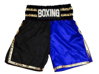 Custom Boxing Shorts : KNBSH-039-Black-Blue