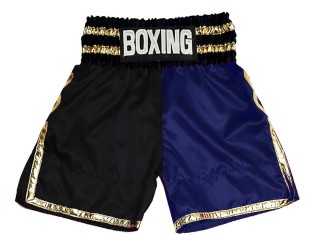 Custom Boxing Shorts : KNBSH-039-Black-Navy