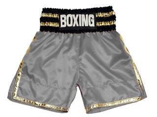 Custom Boxing Shorts : KNBSH-039-Grey