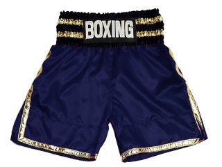 Custom Boxing Shorts : KNBSH-039-Navy