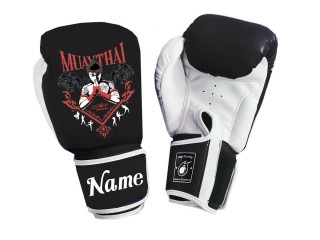 Custom Kanong Muay Thai training Gloves : KNGCUST-094 Black