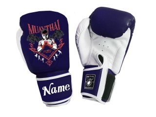 Custom Kanong Muay Thai training Gloves : KNGCUST-095 Navy