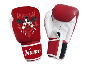 Custom Kanong Muay Thai training Gloves : KNGCUST-096 Red