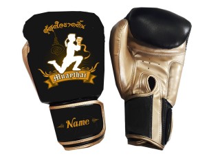 Custom Kanong Muay Thai training Gloves : KNGCUST-099 Black