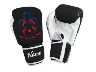 Custom Kanong Muay Thai training Gloves : KNGCUST-103 Black