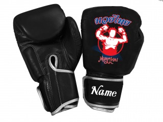 Custom Kanong Muay Thai training Gloves : KNGCUST-104 Black