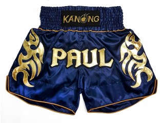 Custom Kanong Muay thai Shorts : KNSCUST-1204 Navy