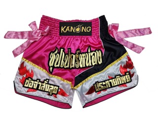 Custom Kanong Muay thai Shorts : KNSCUST-1234 Pink