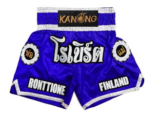 Custom Kanong Muay thai Shorts : KNSCUST-1242-Blue