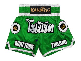 Custom Kanong Muay thai Shorts : KNSCUST-1242-Green