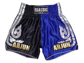 Custom Kanong Muay thai Shorts : KNSCUST-1243-Black-Blue