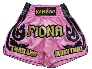 Custom Kanong Muay thai Shorts : KNSCUST-1246-Pink