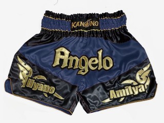 Custom Kanong Muay thai Shorts : KNSCUST-1248-Navy