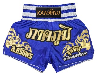 Custom Kanong Muay thai Shorts : KNSCUST-1249-Blue