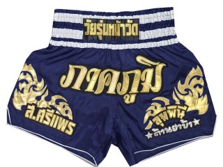 Custom Kanong Muay thai Shorts : KNSCUST-1249-Navy