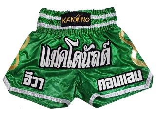 Custom Kanong Muay thai Shorts : KNSCUST-1250-Green