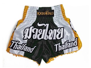 Custom Kanong Muay thai Shorts : KNSCUST-1252-Black