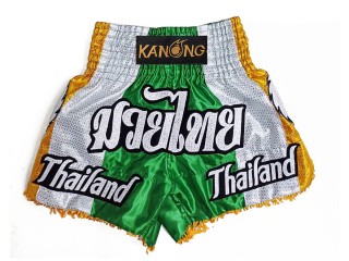 Custom Kanong Muay thai Shorts : KNSCUST-1252-Green