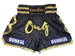 Custom Kanong Muay thai Shorts : KNSCUST-1256 Black