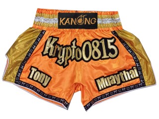 Custom Kanong Muay thai Shorts : KNSCUST-1257 Orange