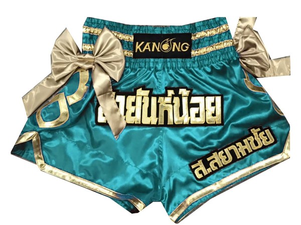 Pantalones Muay Thai Retro Kanong : KNSRTO-231-Azul marino