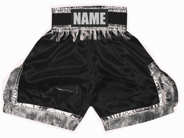 Custom Boxing Shorts : KNBSH-018-Black | Kanongwear.com